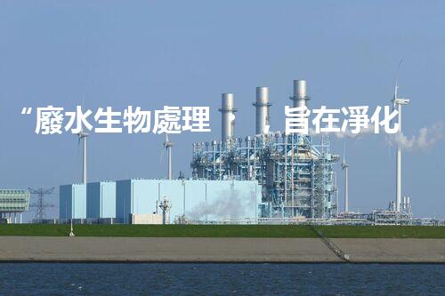 “廢水生物處理，旨在凈化水源，守護(hù)碧水藍(lán)天”